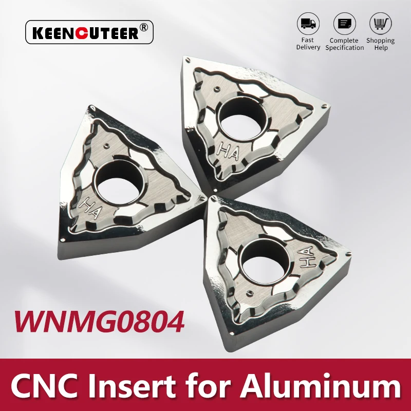 WNMG 432 Carbide Inserts - 10-Pack, Coated CNC Lathe Blades For Turning Tools, High Hardness - View #2