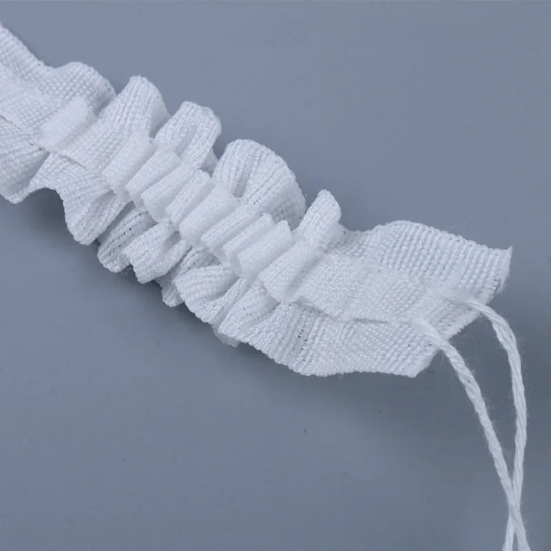 한국 후크 리프팅 후크 테이프, 면 혼방 DIY 커튼 액세서리, 풀 플리츠 테이프, 폭 2.5cm, 3cm, A055 & 20