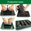 Hot Selling Soil Block Maker Manual Soil Block Maker Garden Garden Sowing Forest Farm Tools Root Soil Culture Container Making 3