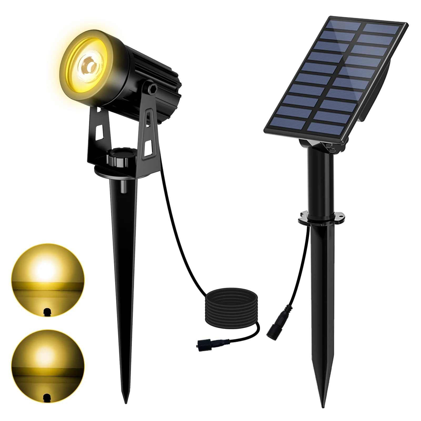 ตัวเลือกสินค้า ไฟ LED พลังงานแสงอาทิตย์ สวนกลางแจ้ง กันน้ำ IP65