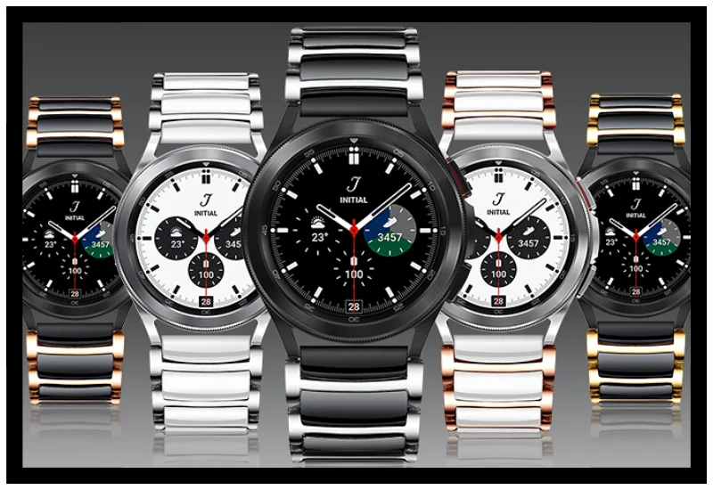 Premium Ceramic and Metal Strap Band - 20mm/22mm