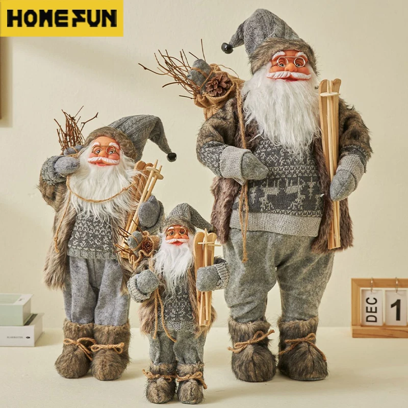 

60 см кукла Санта-Клауса, рождественские украшения 2023, рождественские украшения, рождественские товары, Санта-Клаус, украшения