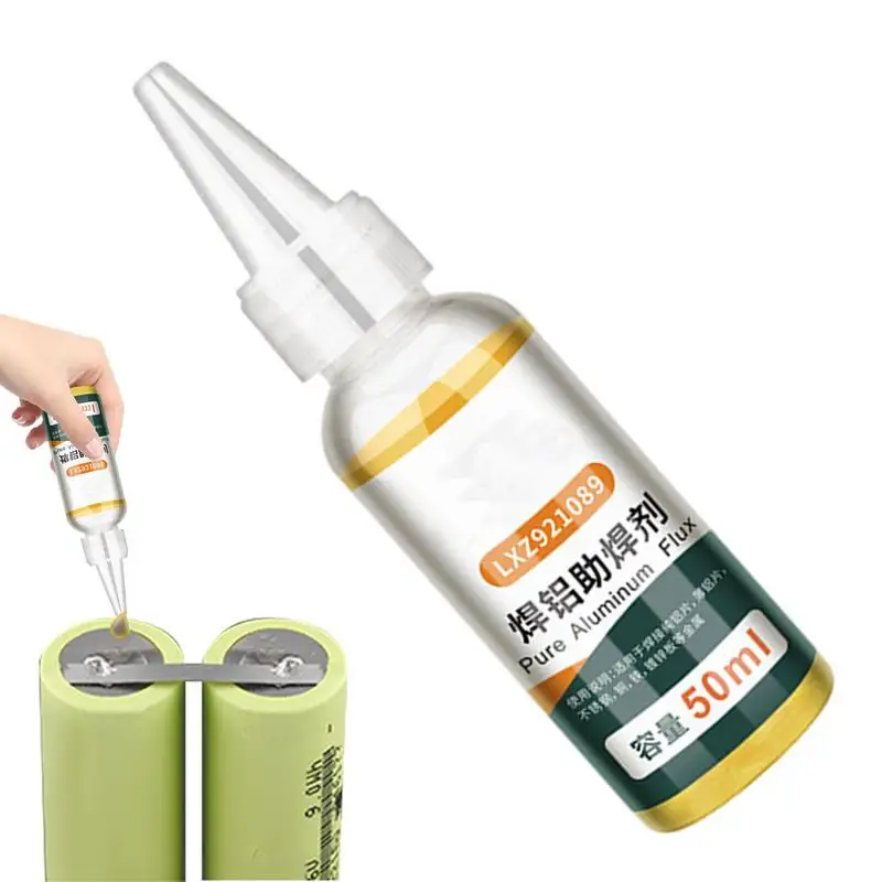 50ML Solder Flux Lead-Free Rosin Soldering Flux suitable for stainless steel copper and aluminum welding Electronics Soldering lead and tin melting pot accessories electricians tools soldering small electronics stainless steel titanium plated bath