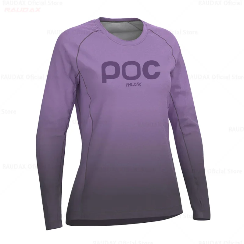 RAUDAX POC Sport Team Mountain Bike Jersey WOMEN Downhill Jersey MTB Shirt Cross Country Motocross Ladies Sweatshirt