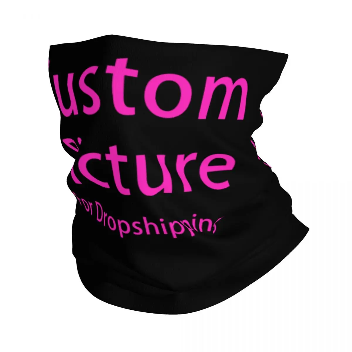 

Personalized Photo Logo Winter Headband Neck Warmer Women Men Ski Cycling Tube Scarf Customized DIY Print Face Bandana Gaiter