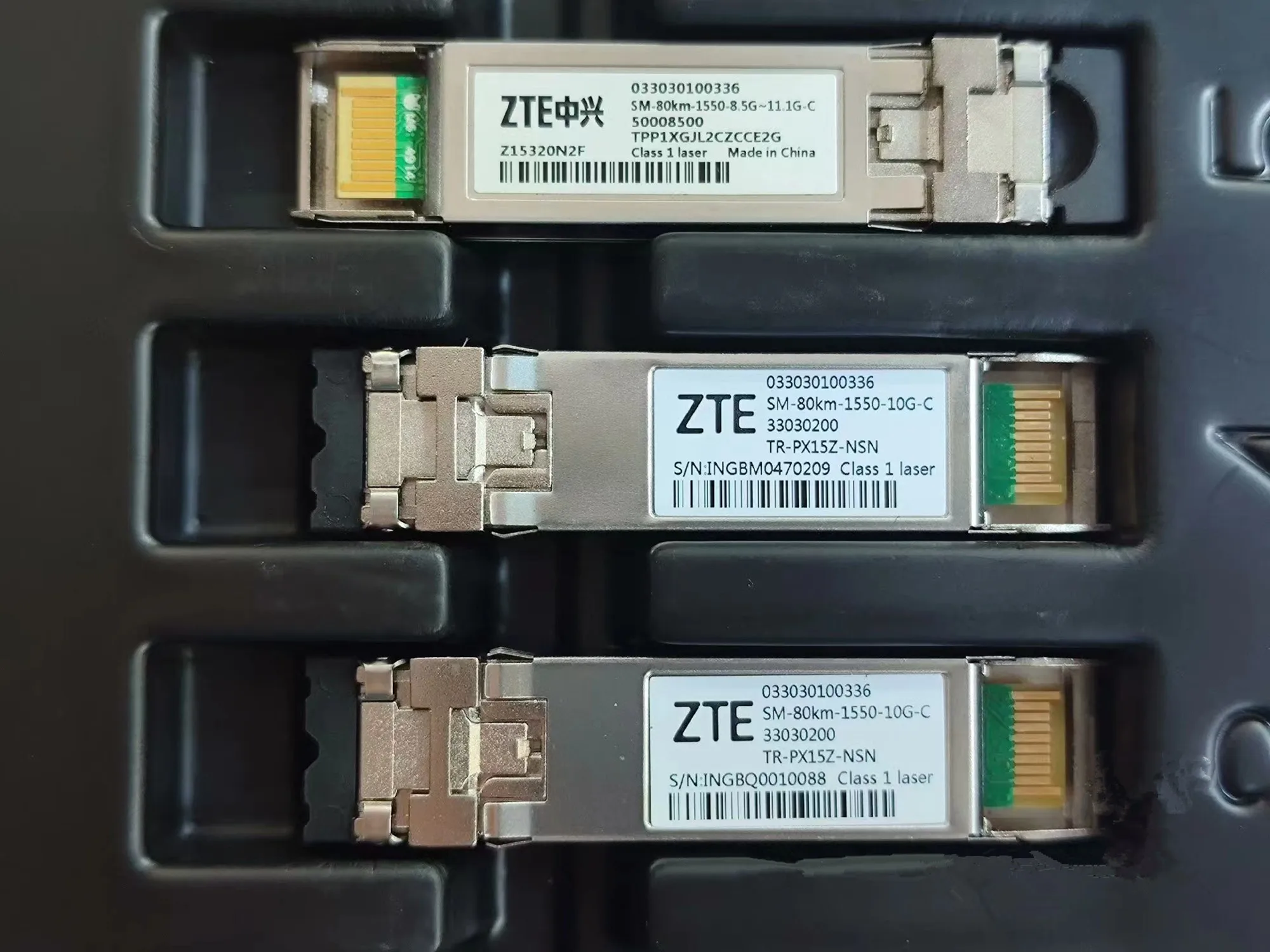 SFP 10gb 80km 1550 Transceiver Switch ZTE 033030100336 SM-80KM-1550-10G-C 23000200 RTXM228-413 1550NM 10GB Module Fiber Optical original compatible finisar brocade tx2 10g zr x2 10gbase zr 1550nm 80km reach optical transceiver module