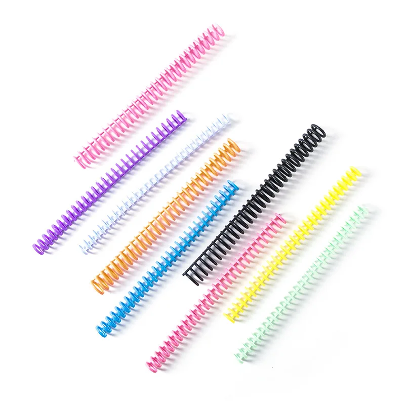 34 Holes Desk Calendar Ring Binder Rings A4 Loose-leaf Ring 3:1 Plastic Opening Binding Strip Book Binding Planner Rings 10pcs
