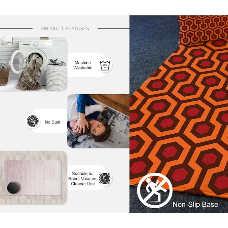 The Shining Overlook Hotel Carpet Most Popular Hotel Area Rug for Living Room Bedroom Decor Welcome Mat Large Size Non-slip Rug 3