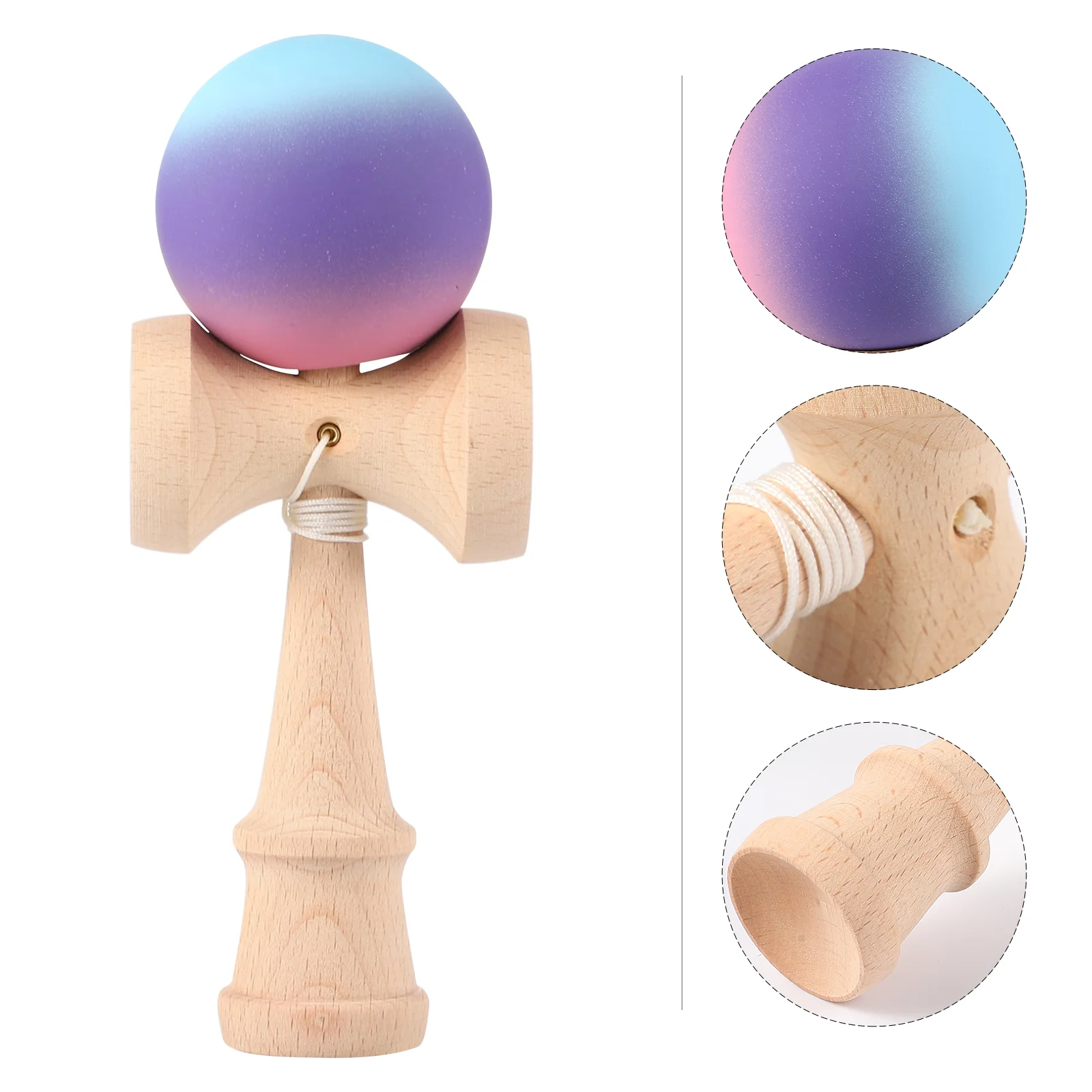 

Kendall Kid Kendama Toys for Kids Puzzle Skill Ball Kid's Funny Wooden Beech Child Retro