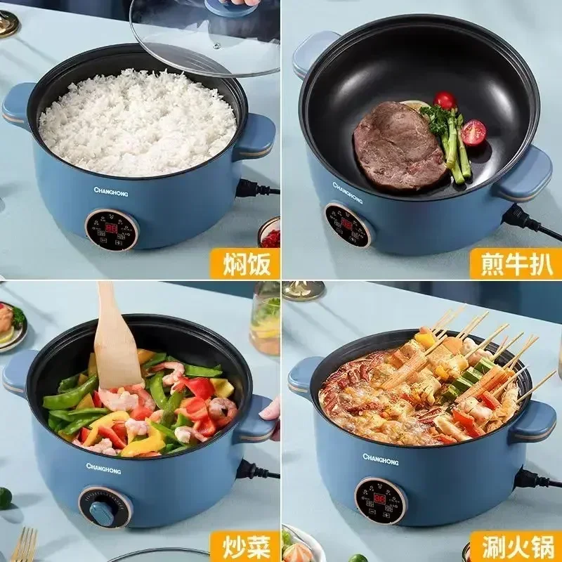 

Electric Cooking Pot Multifunctional Household Electric Fry Pot Student Dormitory Noodle Cooking Electric Pot Steaming 라면전기포트