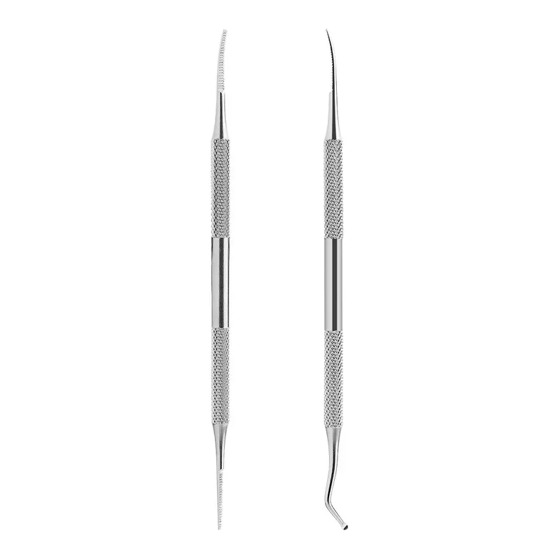 Pedicure Ingrown nails toenail tool Double Head Pedicure Tool Foot Nail Dirt Cleaning nail cleaner Stainless Steel Manicure Tool manicure pedicure kit,manicure set,pedicure tools