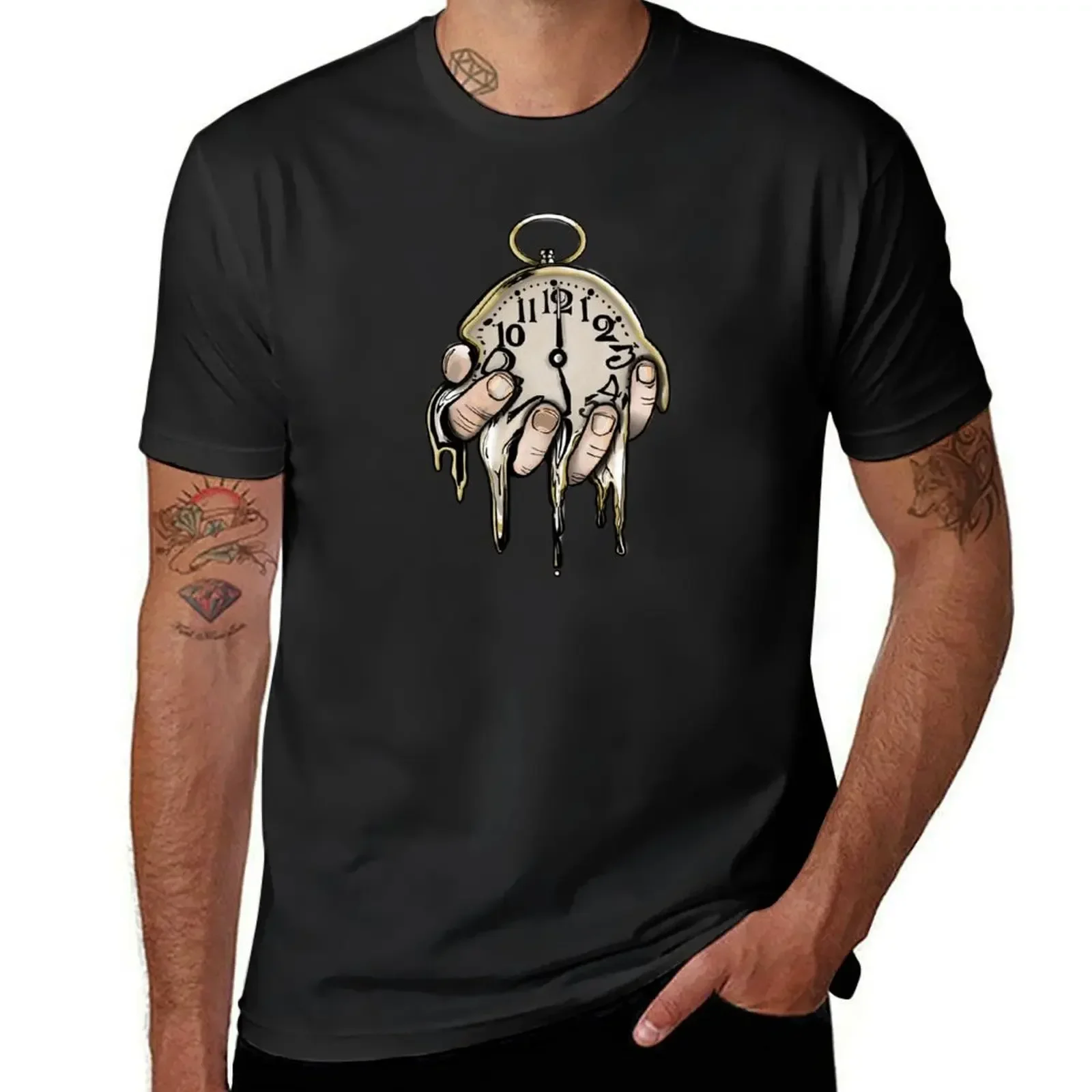 

Time Is a Cruel Mistress T-shirt vintage anime clothes plain mens t shirt