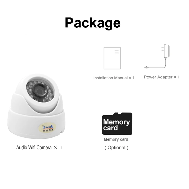 Ip Camera Wifi 1080p Surveillance Home Security Wireless CCTV Cameras TF Card Slot Infrared Audio Dome IPcam Onvif RTSP 6