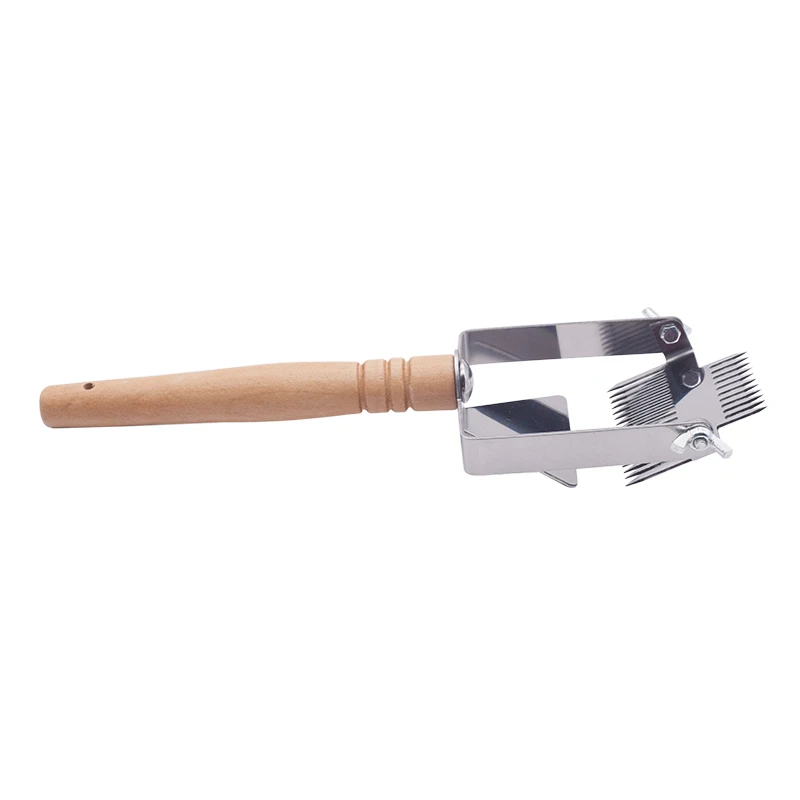 Beekeeping Tools Honey Cutter Uncapping Scraper Bee Hive Honeycomb Scraper Equipment Metal Handle Uncapping Fork Shovel