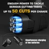 SWANSOFT 6 Inch Mini Chainsaw, Cordless Chainsaw Compatible with 16.8V Battery, Small Chain Saw for Tree Trimming 6