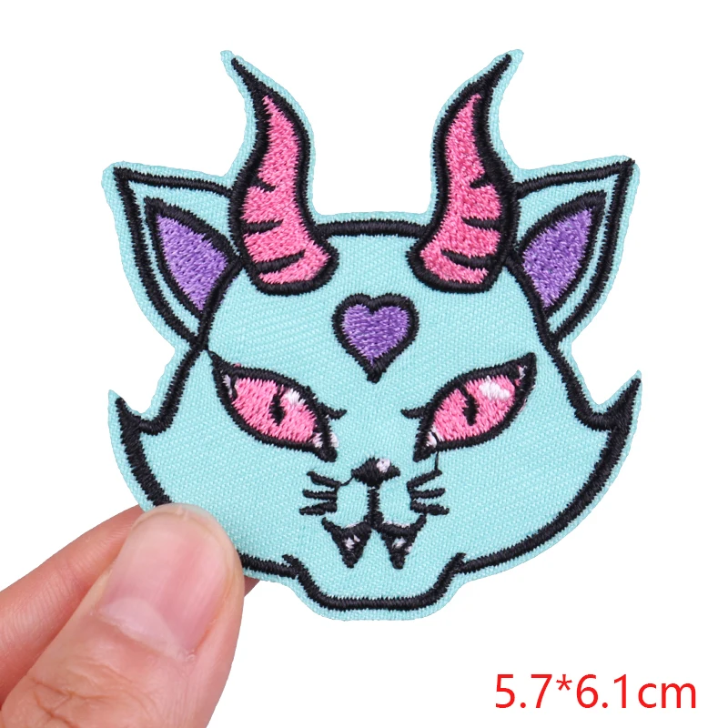 Fiercely Animal Patch DIY Eisen auf Patches für Kleidung Horror Punk bestickte Patches auf Kleidung Jacken Nähen Stickerei Aufkleber – Detail 12