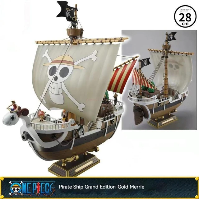 One Piece Figure Luffy THOUSAND SUNNY Going Merry Assembling Boat Model  Pirate Ship Decor Collectible Gifts for Children Boy - AliExpress