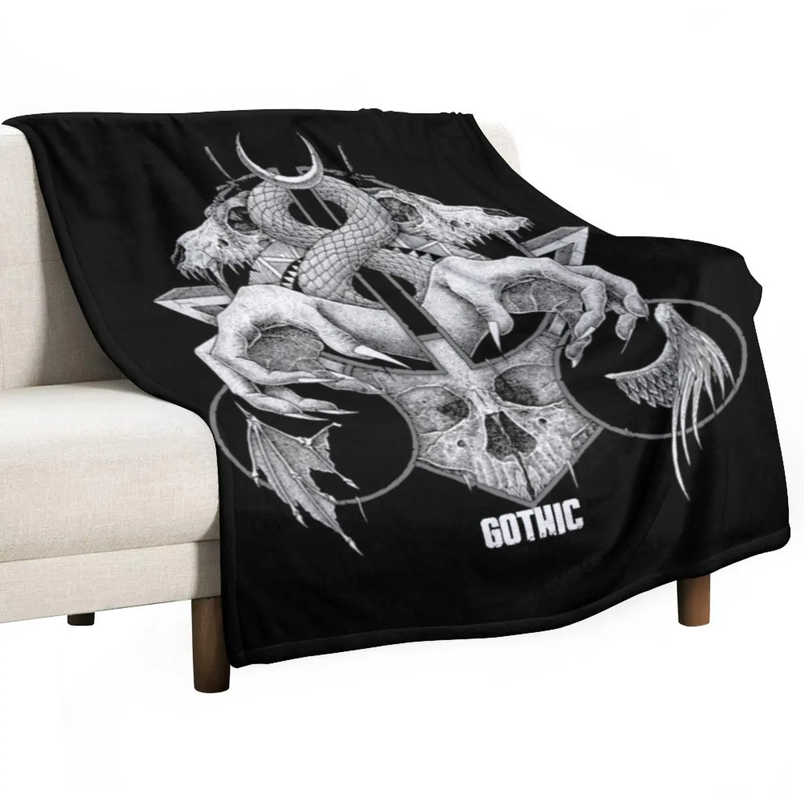 

New snack - gothic Throw Blanket Soft Bed Blankets Furry Blankets Bed covers