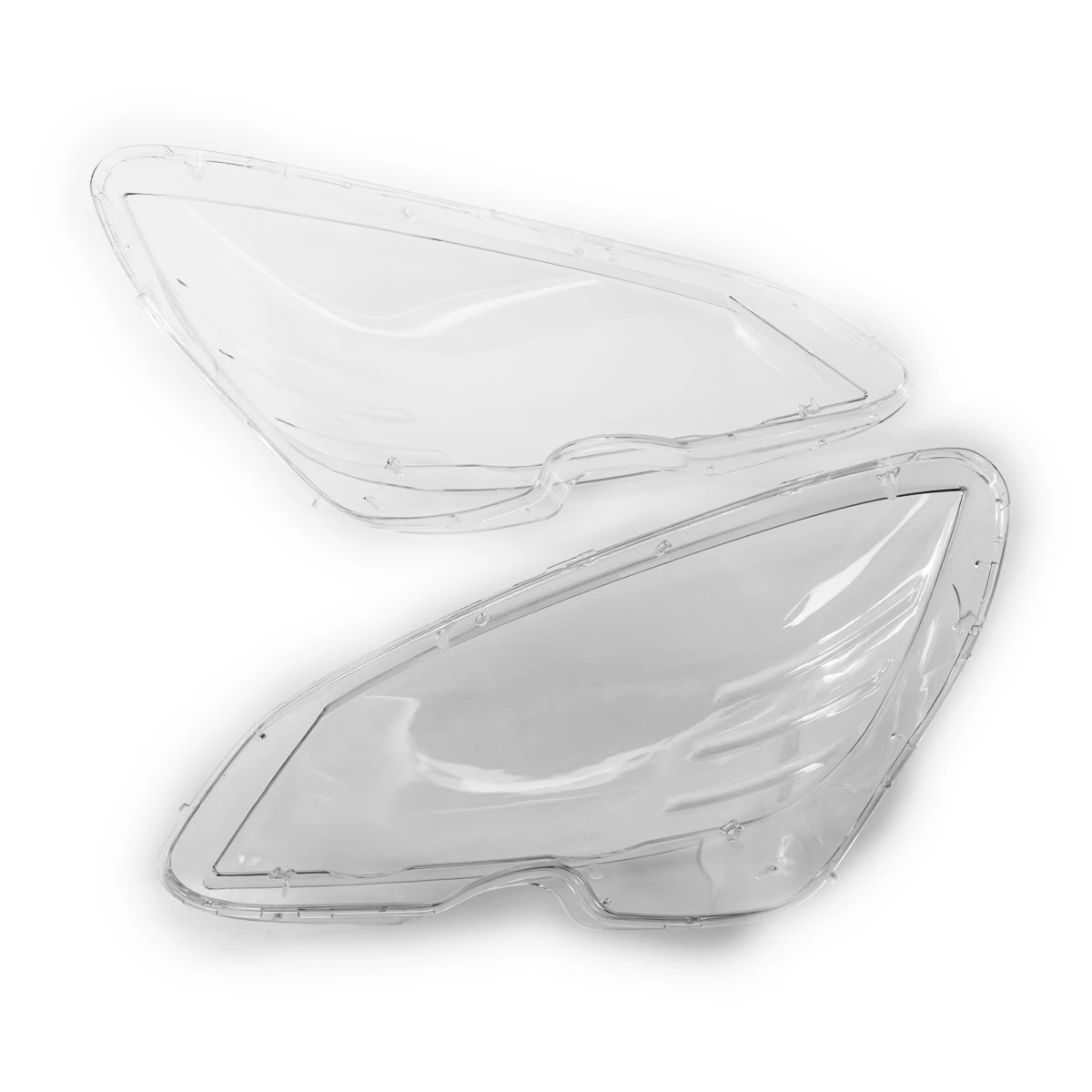 Pair Headlight Lens Headlamp Cover 2048208761 Fit for Mercedes Benz C