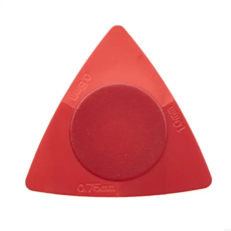 A0KA 10x ABS Picks Set Multicolor for Triangle Plectrum for Electric Guitar Bass Ukul