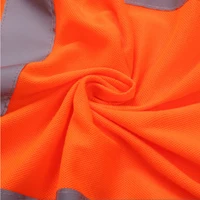 Orange Long Sleeve Reflective Safety Polo