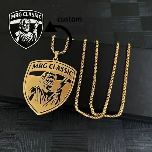 Men Custom Logo Pendant Necklace Hiphop Punk Stainless Steel Thick Chain Nameplate Personalized Jewelry Her Birthday Gift - Image 3