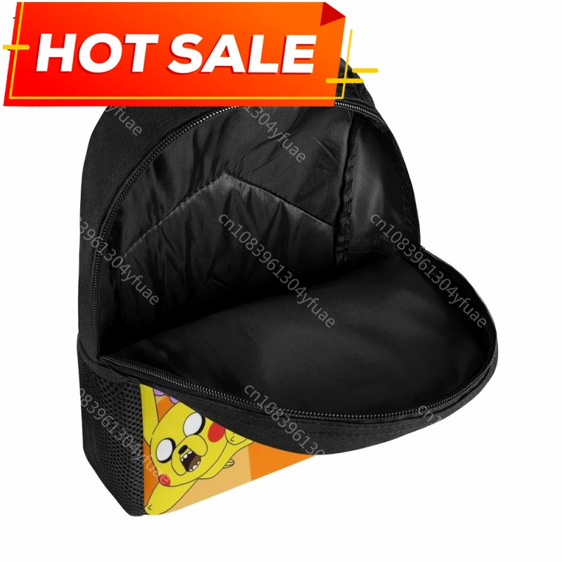 Cartoon Animation Adventure-time Cute Pattern School Bag Practical Book Bags for Kids Daily Travel Backpack Gift