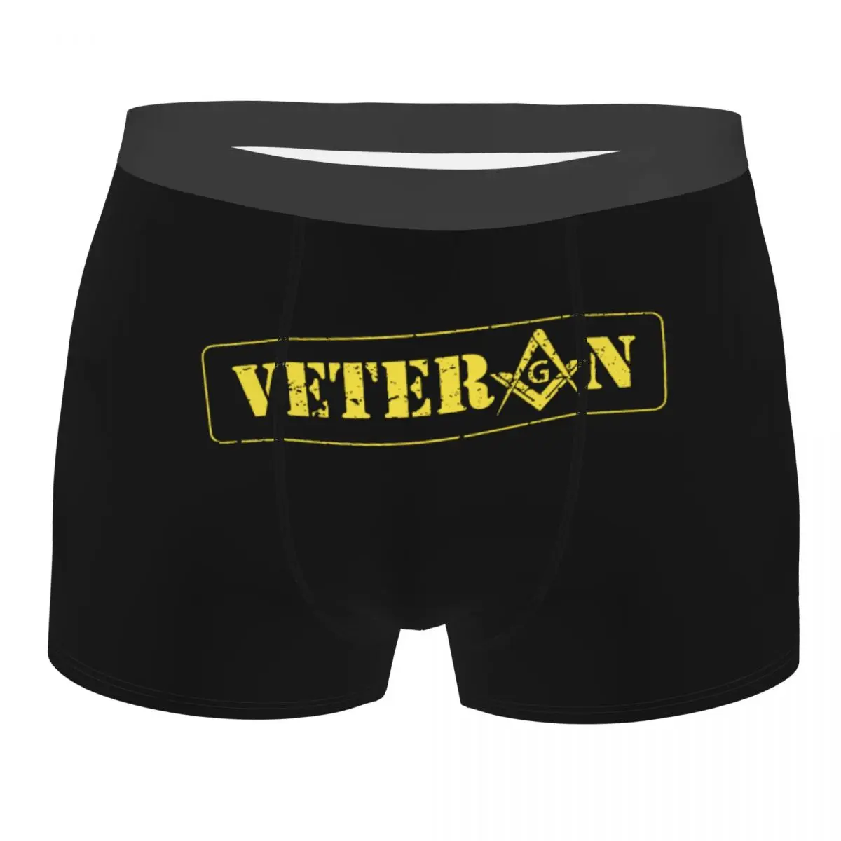 

Men Freemason Military Square Compass Masonic Underwear Printed Boxer Briefs Shorts Panties Male Polyester Underpants Plus Size