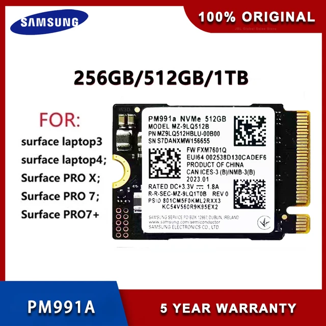 Samsung PM991 512GB M2 2242 PCIe NVMe SSD Solid State Drive Free