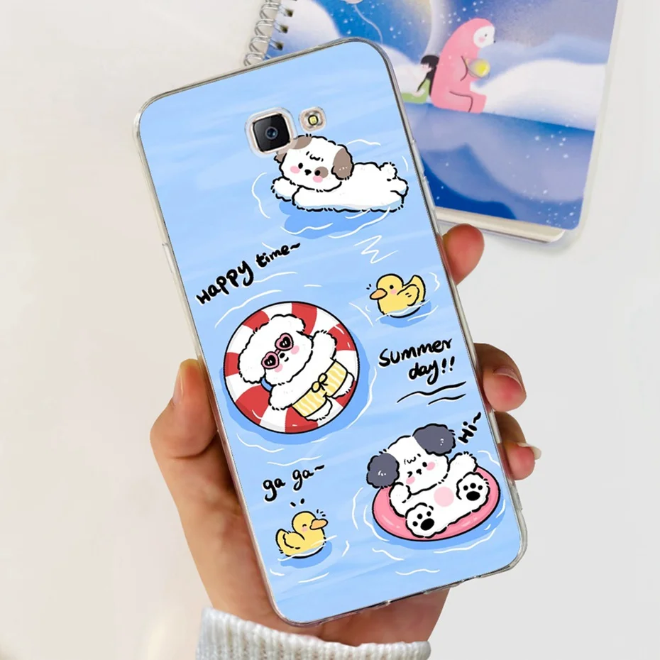 Charming Painted Soft Silicone Phone Case Cover – Artistic Design TPU Protective Case