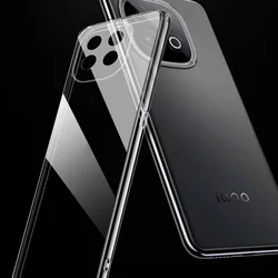 Clear Transparent Soft TPU Silicone Protective Phone Case Back Cover for IQOO Z10 Turbo