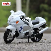 Maisto 1:18 SUZUKI Hayabusa GSX-1300R Alloy Racing Motorcycle Model Diecasts Metal Toy Street Sports Motorcycle Model Kids Gifts 1