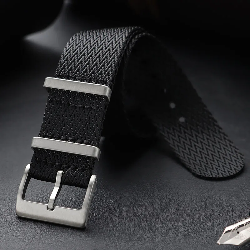 Premium Waterproof Military Canvas Nylon Watch Band - Universal Fit, Multiple Sizes Available