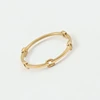 High End PVD Waterproof&No Fade Thin Ring for Women Stainless Steel Hollow Ring Jewelry 4