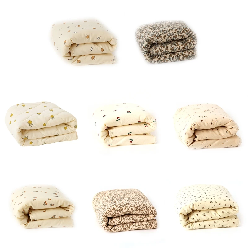 

Baby Blanket Warm Swaddling Wrap Winter Autumn Newborn Quilt Toddler Cartoon Printed Nap Blanket Infant Bedding Shower Gift