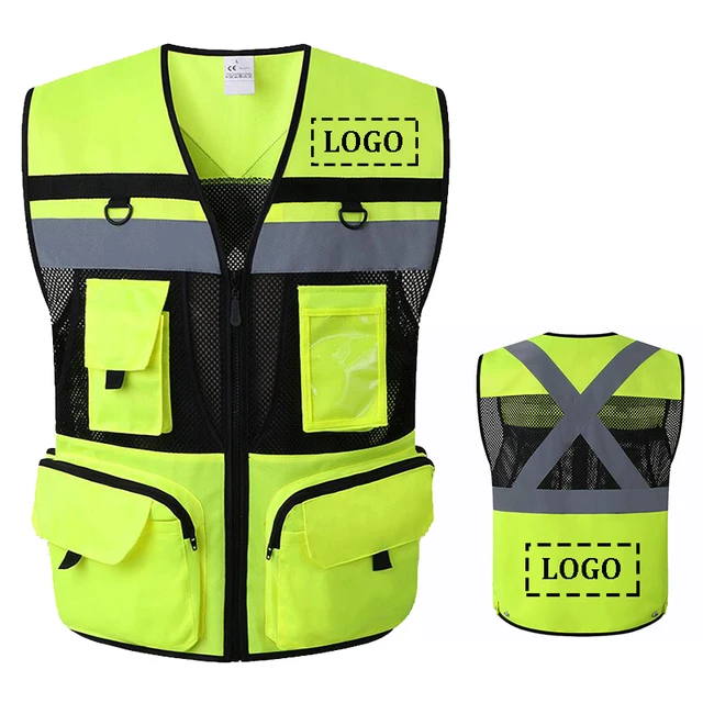 Custom Logo High Visibility Security Vest