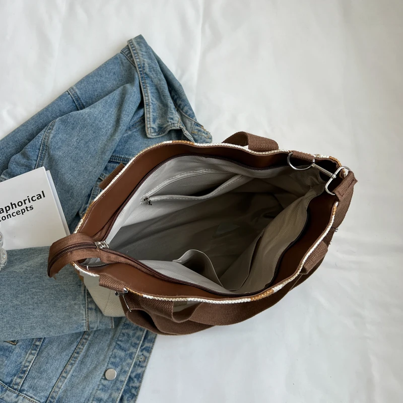 Fashion Handbags for Womens High Quality Canvas Ladies Shoulder