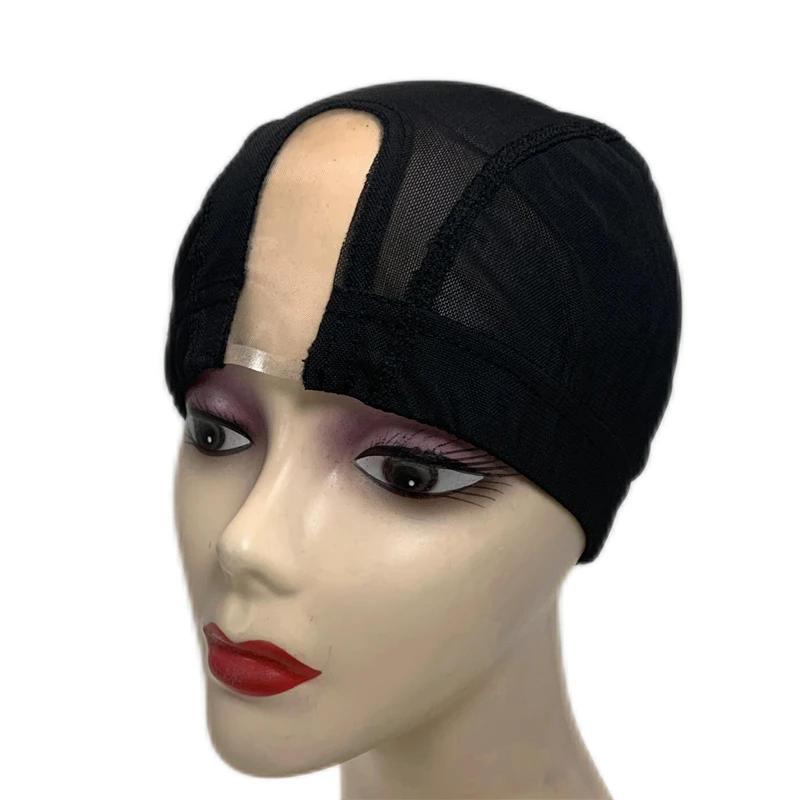 Wig Caps U part MONO Spandex Mesh Dome For Making wig Elastic Dome Mesh Cap Small Holes For Men Women