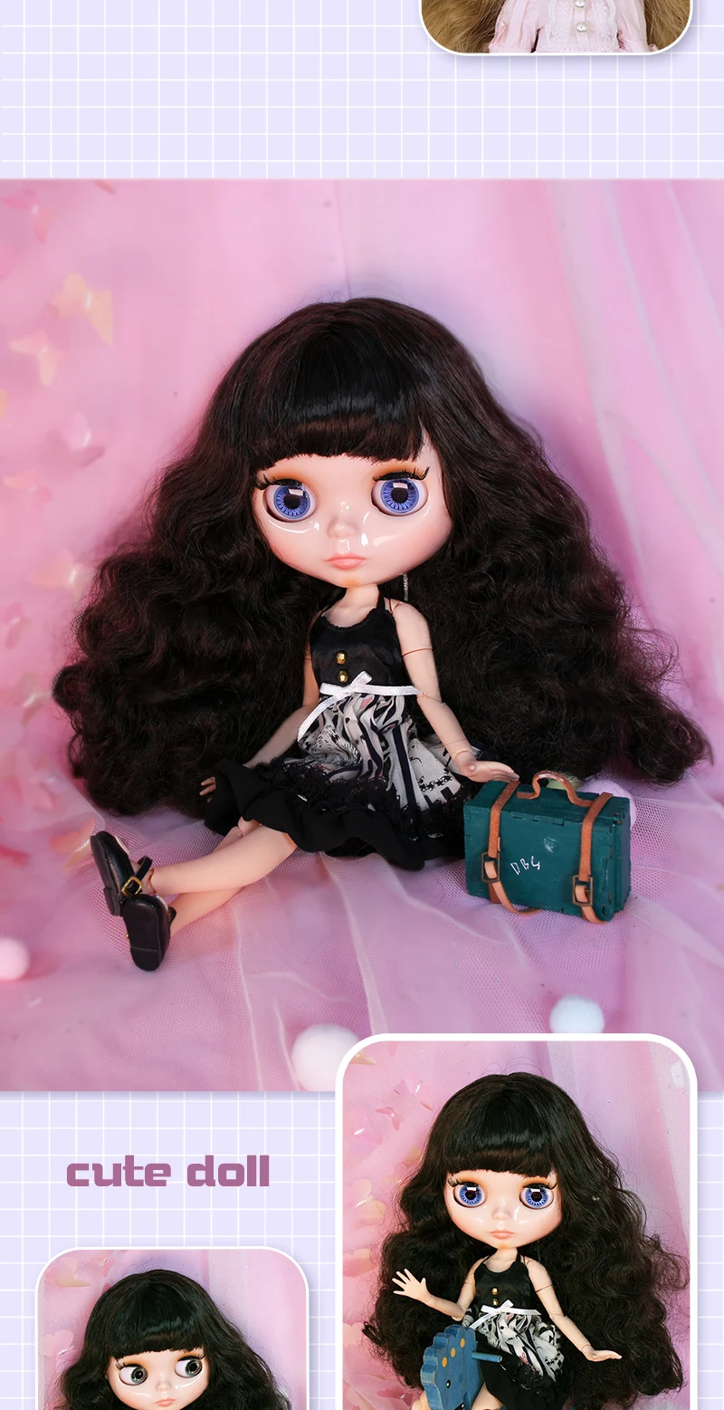 ICY DBS Blyth doll jointed body 30CM BJD nude doll and nude doll clothes shoes handmade set fashion doll girl gift