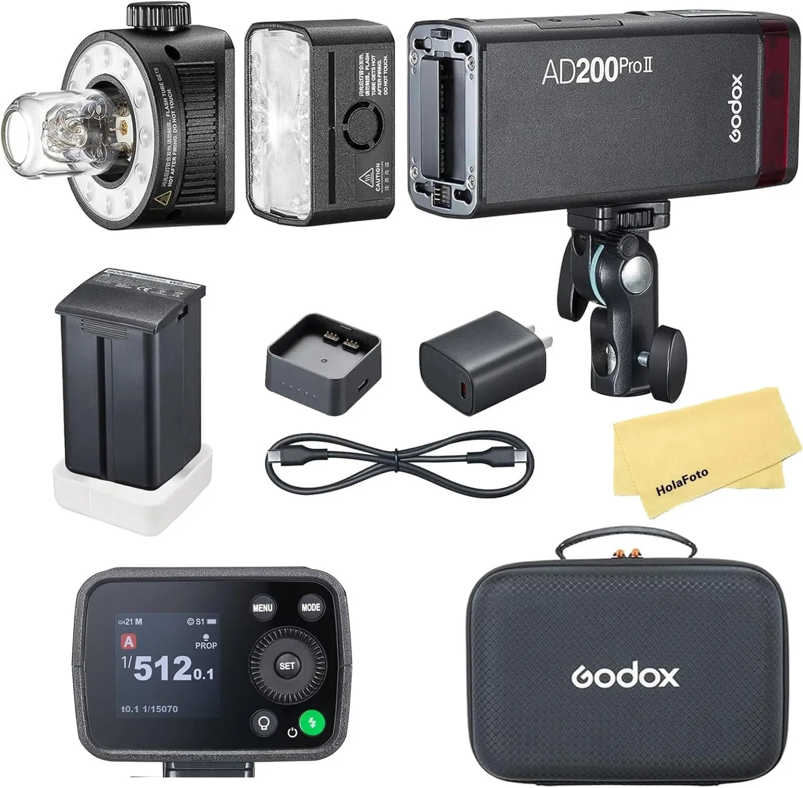 Godox AD200ProII AD200Pro II TTL 2.4G Wireless Camera Pocket Flash Compatible with X1T for Nikon Canon Sony Fuji Olympus
