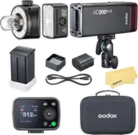 Godox AD200ProII AD200Pro II TTL 2.4G Wireless Camera Pocket Flash Compatible with X1T for Nikon Canon Sony Fuji Olympus 1
