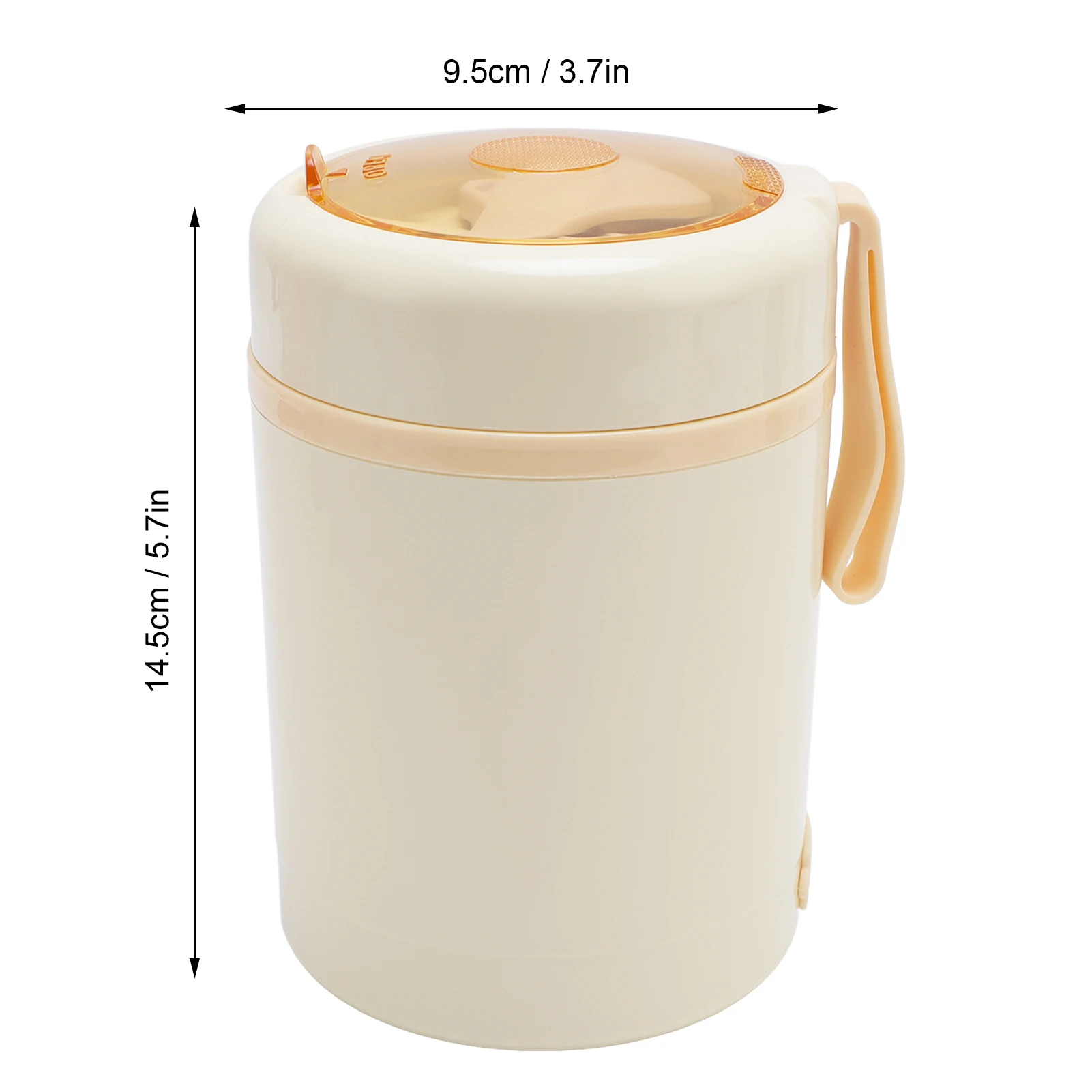 Electric Lunch Box Food Warmer 304 Stainless Steel 60°C Constant Temp Leakproof 600ml USB Insulated Food Jar with Spoon 6