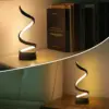 Table Lamps for Living Room,Modern Spiral Dimmable LED Table Lamp, Small Bedside Lamps, Nightstand Lamp for Bedroom Office Home 4