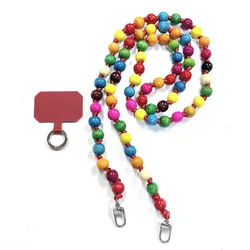 Colorful Beaded Mobile Phone Lanyard & Bag Strap Accessory - Universal (Color)
