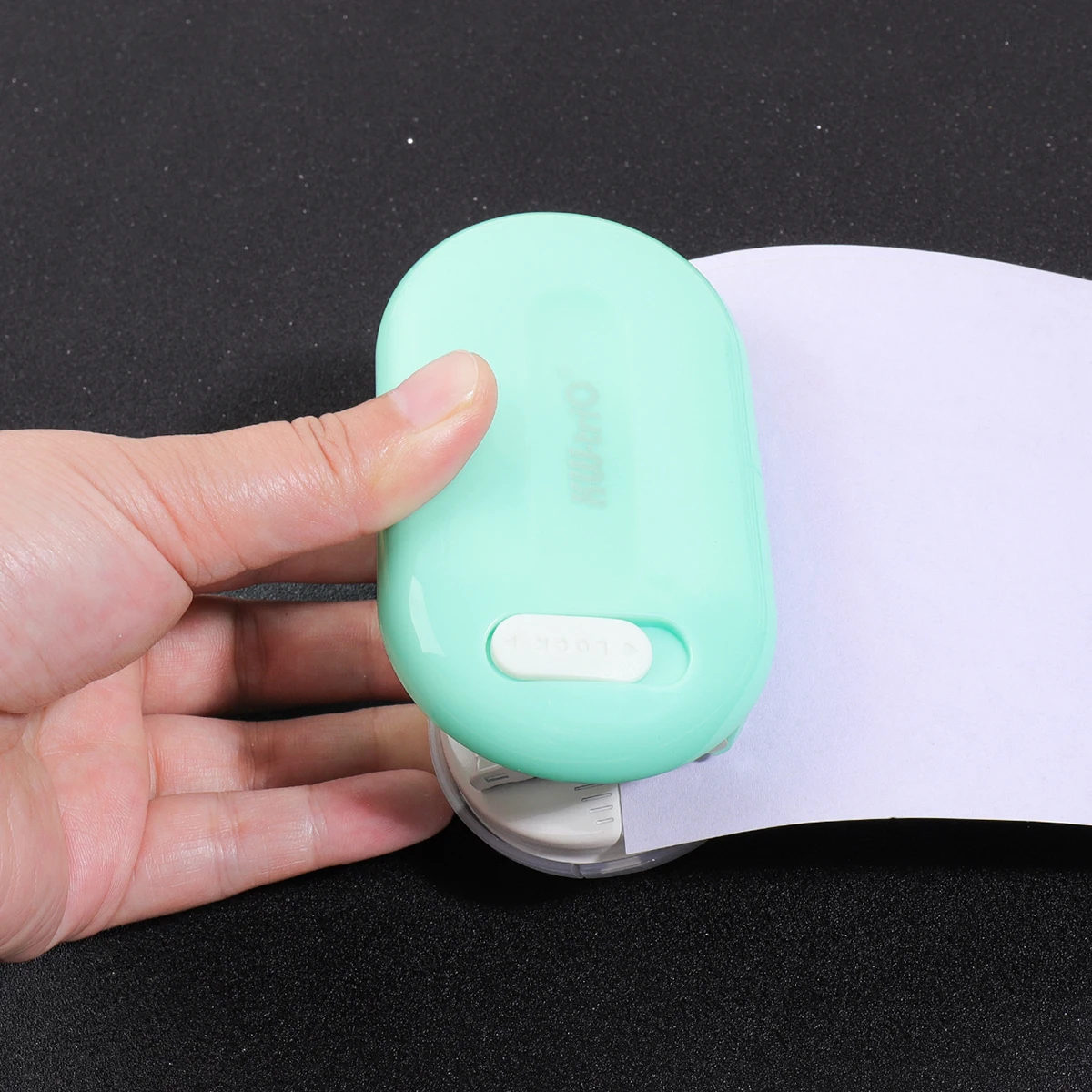 3-Hole Round Paper Punch, Portable Hole Puncher for Crafts Scrapbooking Supplies, DIY Card Making & Paper Crafting Tool - 5