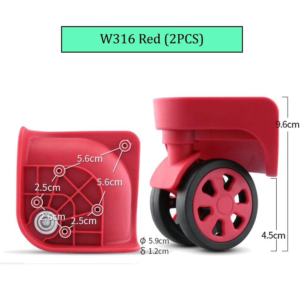 Suitable For W316 Versatile Trolley Luggage Accessories Universal Wheels Suitcase Strong Compression Casters Replacement