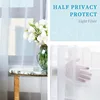 4 Panels White Sheer Curtains 108 inches Long Rod Pocket Semi Sheer Curtain Translucency Balance Privacy Voile Window Drapes 4