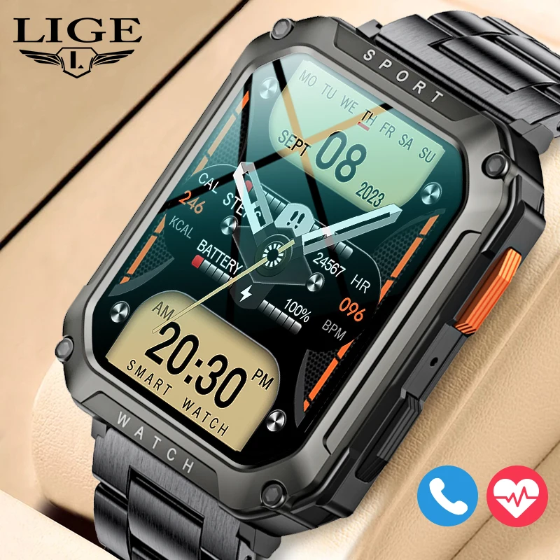 Lige-bluetooth Call Smart Ver para Homens Monitor de Saúde Assistente de Voz ai Pulseira Esportiva à Prova Dágua Smartver para Xiaomi 2023