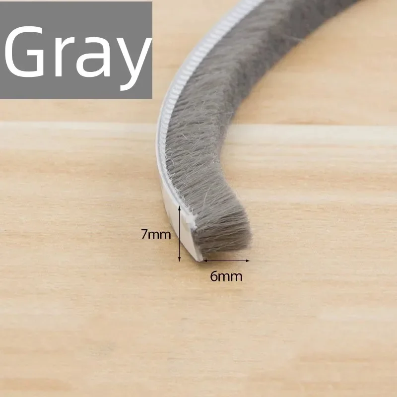 Self-Adhesive 10M Brush Strip Weatherproof Door & Window Seal Strip