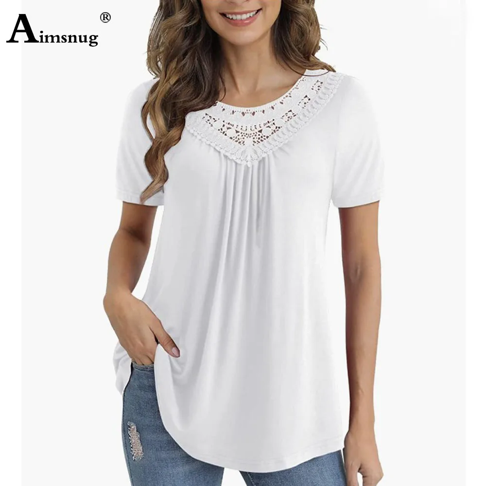 

2024 New Spring Bohemian Flower Print T-Shirt Women Short Sleeve Patchwork Lace Top Plus Size 4xl Female Embroidery Tees Shirt